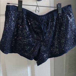 VS Beautiful Navy Sequin Shorts!✨